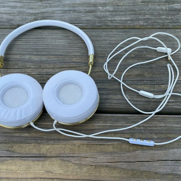 FRENDS Tylor White Leather Over-the-Ear Headphones White/Gold made for A… - Picture 9 of 12